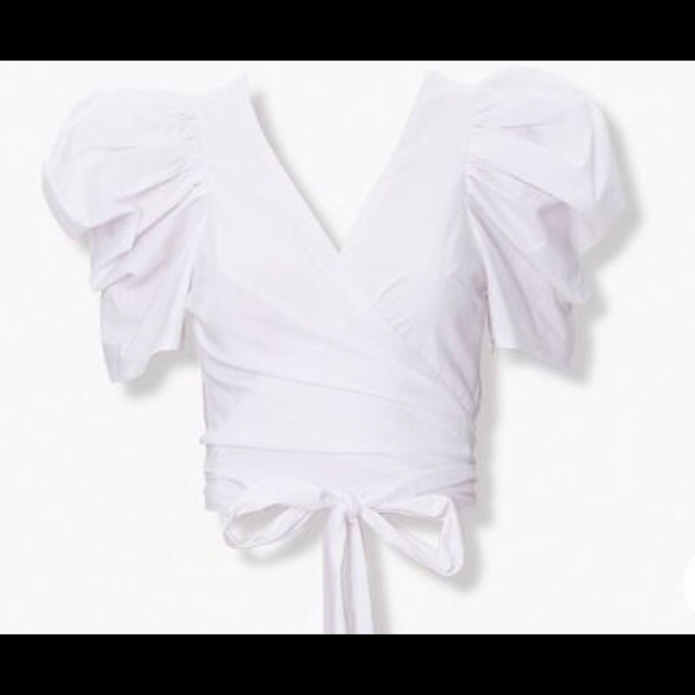 Forever 21 Pink Puff Sleeve Top